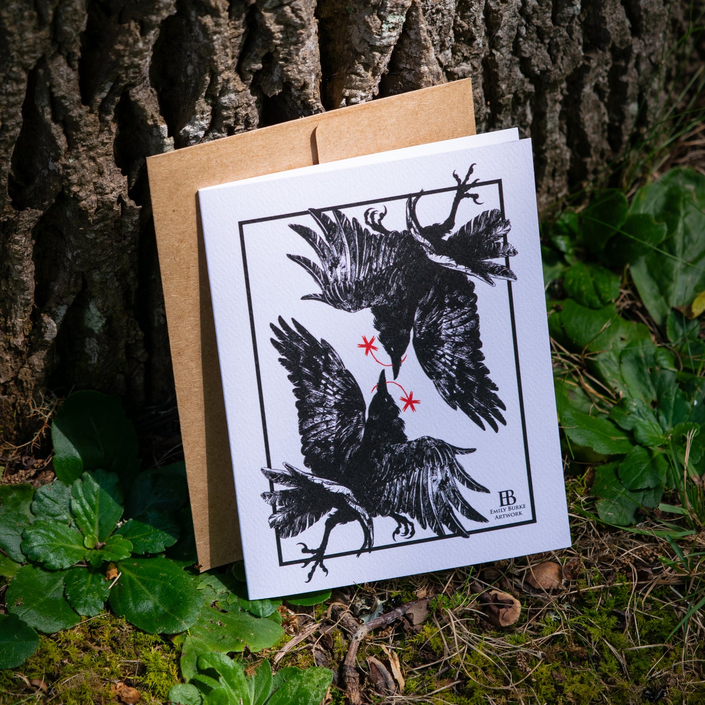Appalachia Raven Note Card