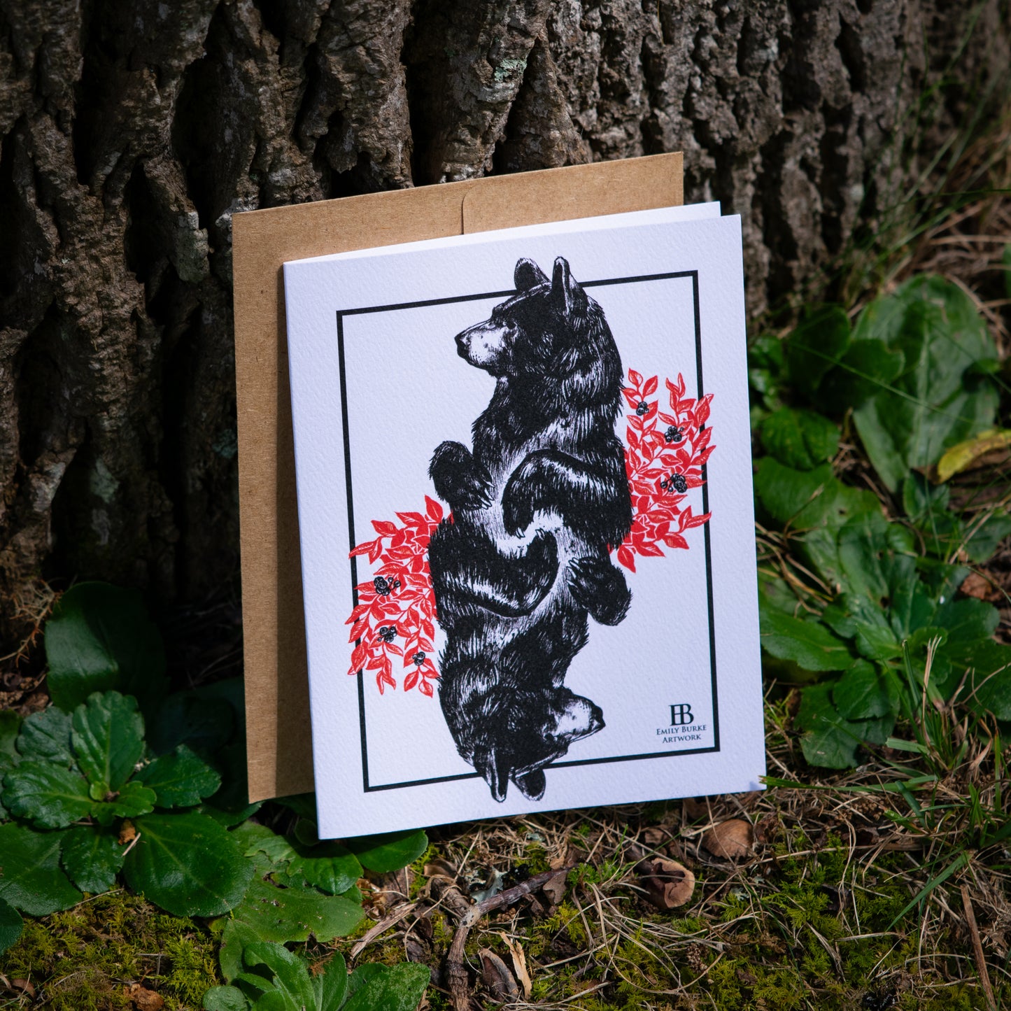 Appalachia Black Bear Note Card