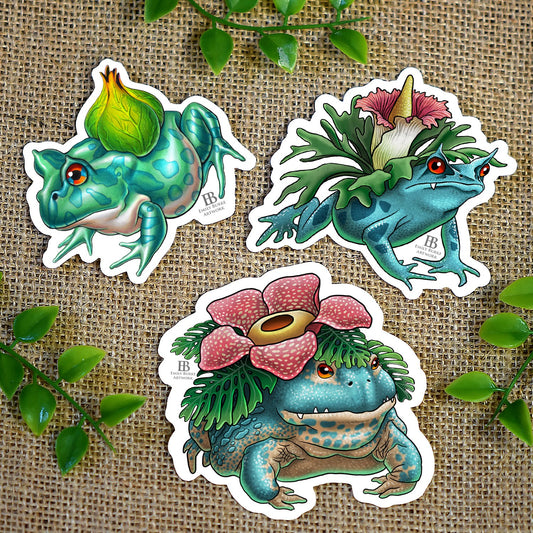 Reptimon Bulbasaur Family Stickers