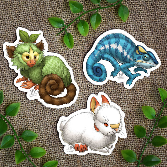 Reptimon Generation 8 Starter Stickers