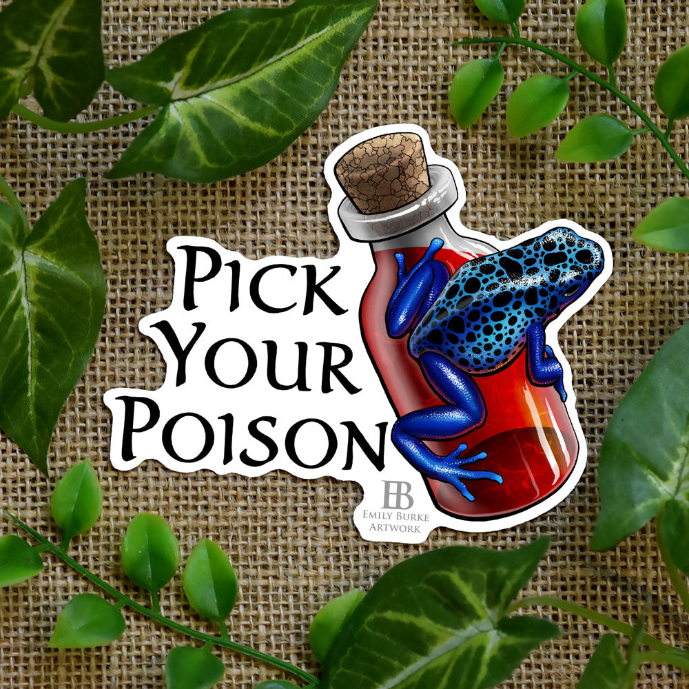 Poison Insect Sticker Pick Your Poison Sticker – Emily Burke Artwork