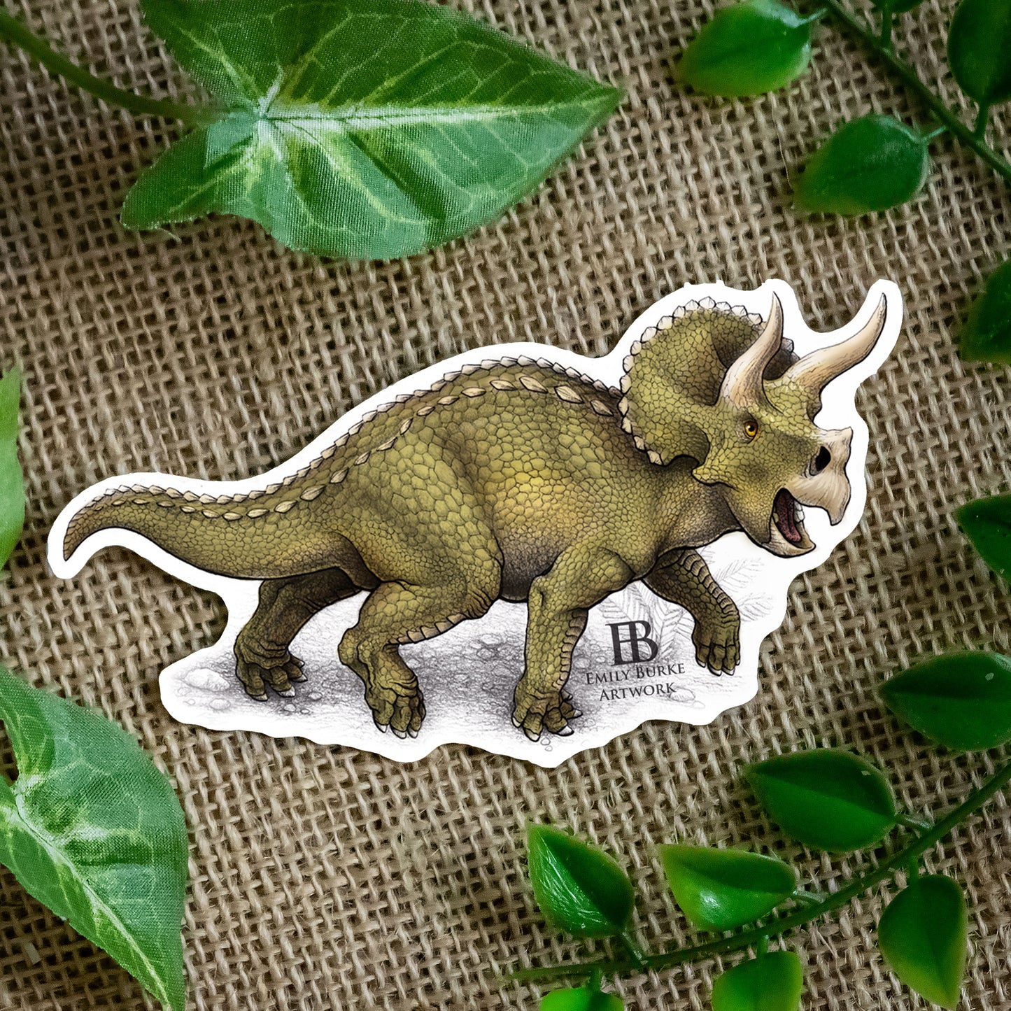 Triceratops Sticker